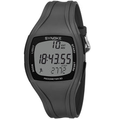 SYNOKE 9105 Multifunctional Sports Time Record Waterproof Pedometer Electronic Watch, Army Green, Gray, Navy Blue, Black, White