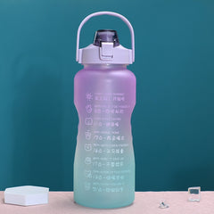 Large-Capacity Sports Water Cup Outdoor Drop-Proof Portable Straw Water Bottle, 1.5L, 2L
