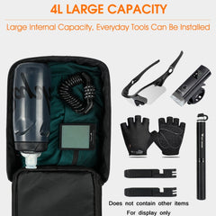 WEST BIKING Electric Bike Back Seat Driving Bag Mountain Bike Riding Waterproof Storage Bag, WEST BIKING Back Seat Bag