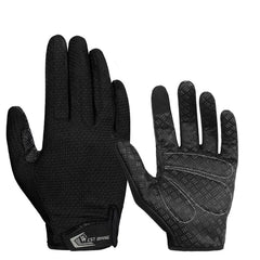WEST BIKING YP0211223 Full-Finger Gloves For Cycling Shock Absorption Non-Slip Touch Screen Gloves, M, XL, L