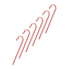 6 PCS / Pack Christmas Decorations Christmas Candy Cane Christmas Tree Ornaments, Candy Cane