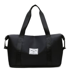 Travel Bag Large Capacity One-Shoulder Handbag Sports Gym Bag Dry And Wet Separation Duffel Bag, Black, Taro Purple, Pink, Grey, Grape Purple, Mist Blue