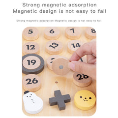 Children Room Wooden Perpetual Calendar Baby Cognitive Desktop Pendant, Spec:, Plywood TC