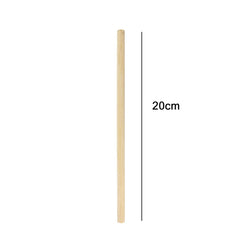10 PCS Juice Coffee Pearl Milk Tea Natural Degradable Bamboo Straw, Style:, 20cm Flat, 20cm Oblique