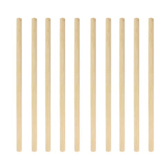 10 PCS Juice Coffee Pearl Milk Tea Natural Degradable Bamboo Straw, Style:, 20cm Flat, 20cm Oblique