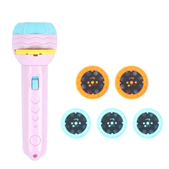 3 Sets Children Early Education Luminous Projection Flashlight, Purple + 24 Patterns, Pink + 40 Patterns, Green + 40 Patterns, Purple + 40 Patterns, Purple + 80 Patterns