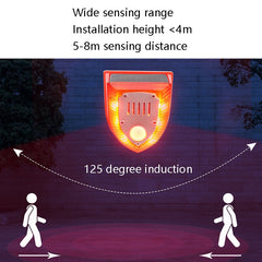 N911M Solar Animal Repeller Outdoor Sound And Light Alarm, with Induction, Timing Model