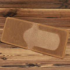 1063 Leather Driving License Holder Retro Wallet, Navy Blue, Dark Brown, Yellow Brown, Red Brown