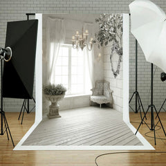 1.5m x 2.1m  Window Brick Wall Photo Studio 3D Photography Background, Window Brick