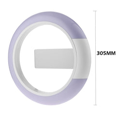 LED Mirror Hollow Wall Clock 7-color Switch Electronic Digital Display Wall Clock, Hollow Wall Clock