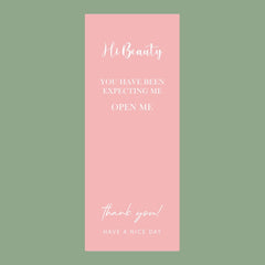 50 Sheets / Bag Rectangular Sticker Gift Box Sealed Sticker Packaging Supplies, B1, B2, B3, B4