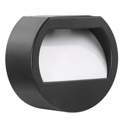Solar Outdoor Waterproof LED Round Wall Lamp Stair Light, White Light, Warm Light