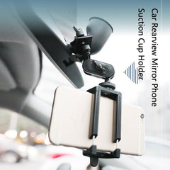 5 PCS Car Rearview Mirror Phone Suction Cup Holder, Mirror Phone Suction Cup Holder