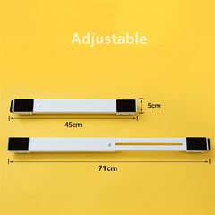 2 PCS Washing Machine Stand Movable Adjustable Refrigerator Base, Washing Machine Stand (Silver), Washing Machine Stand (White)