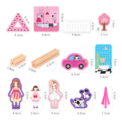 Children Building Master Wooden Toy 3D Assembled Model, 298 PCS
