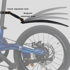 WEST BIKING YP0714018 Bicycle Folding Reflective Mudguard, WEST BIKING YP0714018