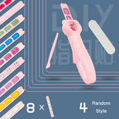 DIY Push Type Glam Nail Machine Girl Dressing Toy, DIY Push Type Glam Nail Machine