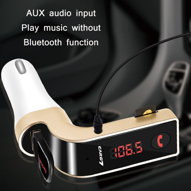 G7 Car Hands-Free Bluetooth FM Player MP3, G7 Gold, G7 Silver, G7 Black, G7 Pink, G7 Rose Gold