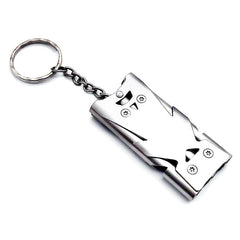 Outdoor High Decibel Stainless Steel Three-Tube Survival Rescue Whistle, Silver, Grey, Black, Colorful, Gold