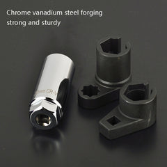 Manganese Steel Chrome-Plated Small Mouth Oxygen-Containing Sensor Disassemble Sleeve, 3 In 1