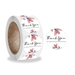 Thank You Flower Sticker Handicraft Decoration Envelope Sealing Sticker, A-206, A-207, A-208, A-209