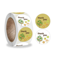 Thank You Flower Sticker Handicraft Decoration Envelope Sealing Sticker, A-206, A-207, A-208, A-209