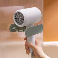 Bathroom Hair Dryer No Punching Iron Hanger, Brown, Green, Black