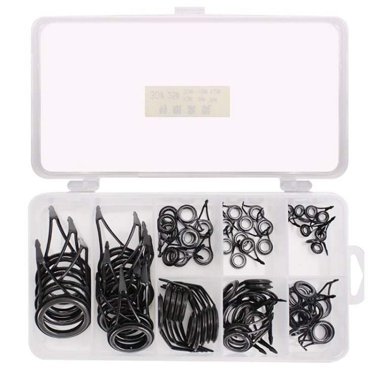 Ceramic Wire Loop Luya Rod Fishing Gear Accessories, 75 PCS / Box