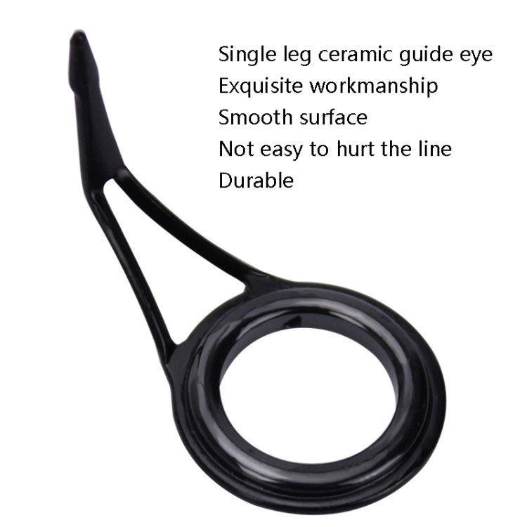 Ceramic Wire Loop Luya Rod Fishing Gear Accessories, 75 PCS / Box