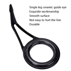 Ceramic Wire Loop Luya Rod Fishing Gear Accessories, 75 PCS / Box