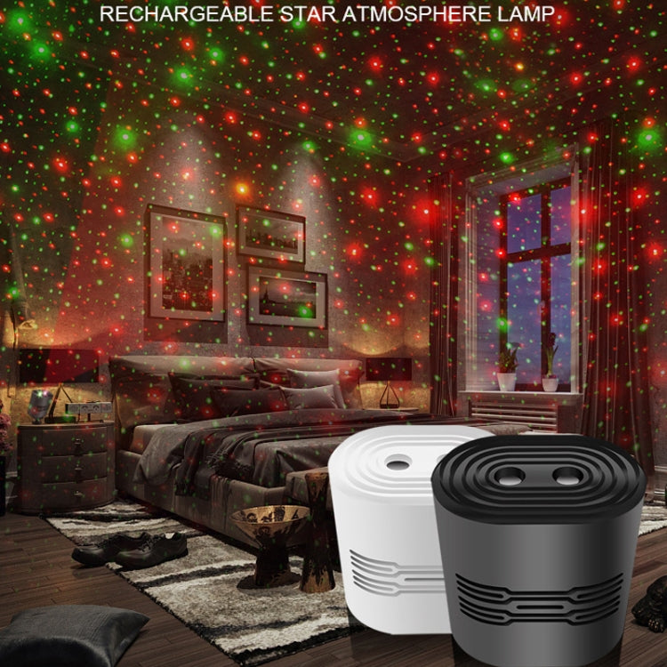 C209 USB Charge Mini Laser Stage Atmosphere Light, Single Star Style (White), 8 In 1 Style (Black), 12 In 1 Style (Black)