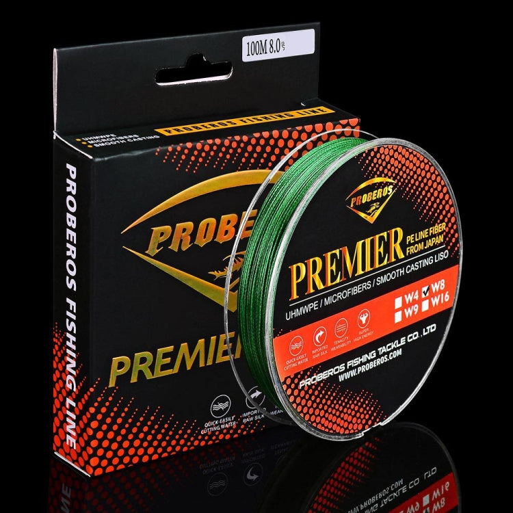 PROBEROS 8 Edited 100M Majestic Horse Fish Line, 0.4 / 6LB, 0.6 / 8LB, 0.8 / 10LB
