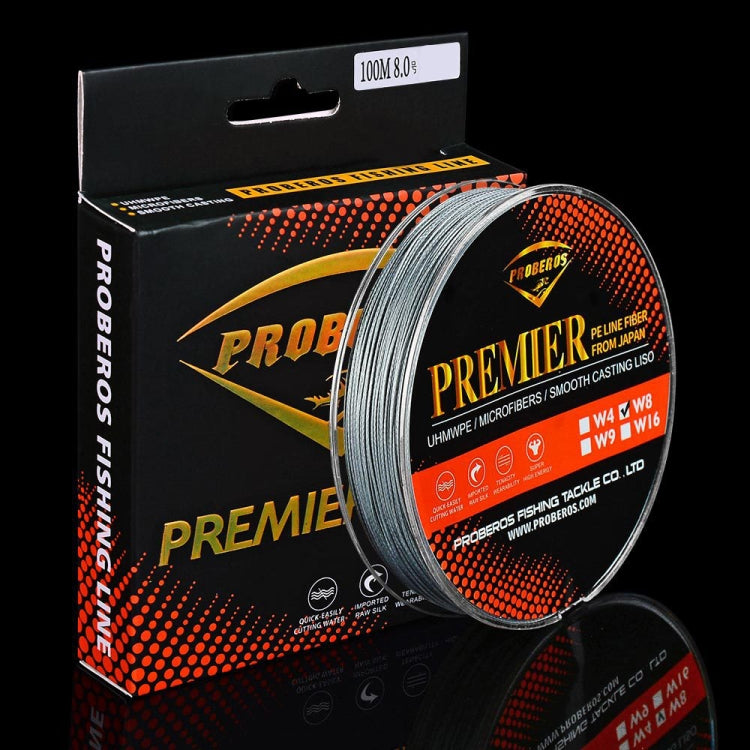 PROBEROS 8 Edited 100M Majestic Horse Fish Line, 0.4 / 6LB, 0.6 / 8LB, 0.8 / 10LB