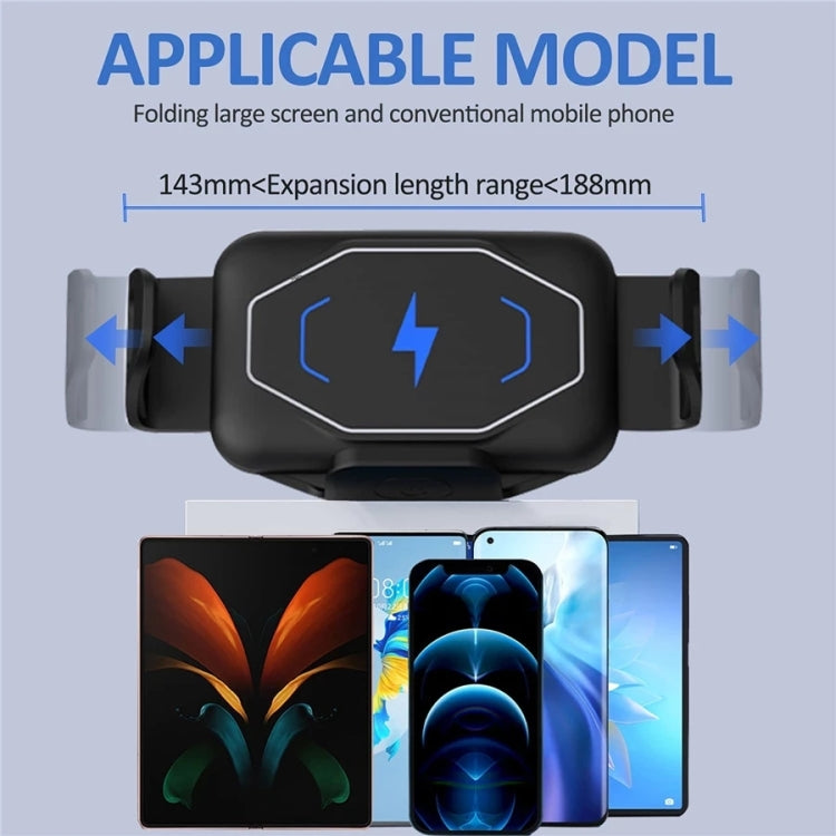 S15 15W QI Magnetic Car Wireless Charging Holder For Folding Screen Phone, S15