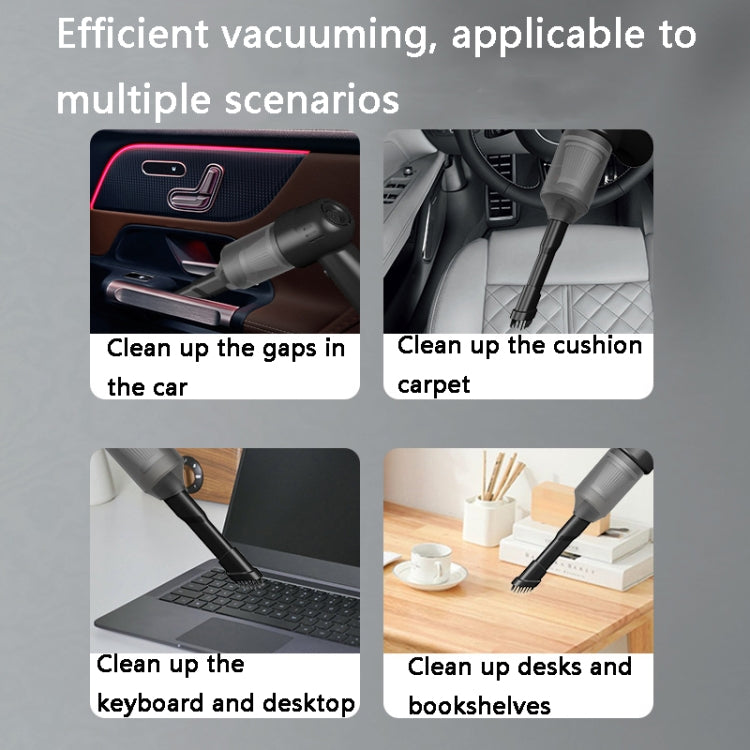 FL-8803 Portable Handheld Car Vacuum Cleaner, Style:, 3.7V Wireless Charging (Black), 3.7V Wireless Charging (White), 7.4V Charging Upgrade (Black), 7.4V Charging Upgrade (White), 12V Car Plug-in (Black)