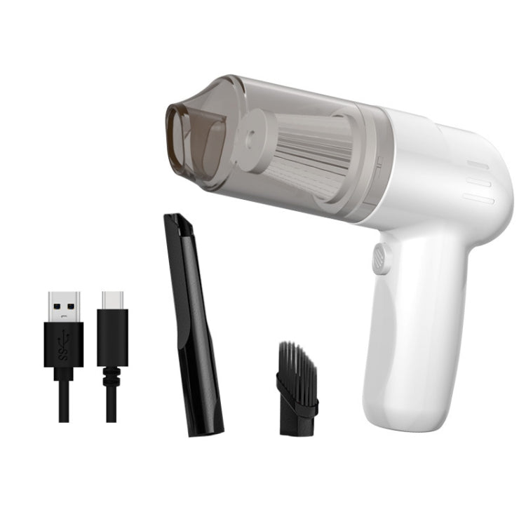 FL-8803 Portable Handheld Car Vacuum Cleaner, Style:, 3.7V Wireless Charging (Black), 3.7V Wireless Charging (White), 7.4V Charging Upgrade (Black), 7.4V Charging Upgrade (White), 12V Car Plug-in (Black)