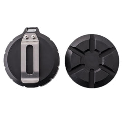 Outdoor Portable Stainless Steel First Aid Pill Storage Box, Black, Silver