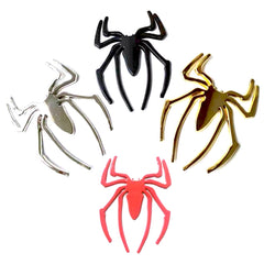 10 PCS Metal Three-Dimensional Spider Car Sticker, Color Random Delivery, Spider