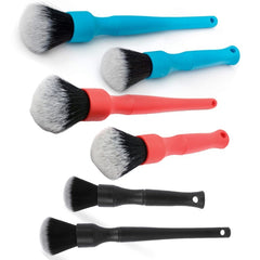 Car Air Conditioner Outlet Brush Interior Cleaning Soft Brush, Small+Large Blue, Small+Large Red, Small+Large Black
