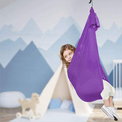 Kids Elastic Hammock Indoor Outdoor Swing, Size:, 1x2.8m (Red), 1x2.8m (Green), 1x2.8m (Dark Blue), 1x2.8m (Purple), 1x2.8m (Sky Blue), 1x2.8m (Silver Gray), 1x2.8m (Black), 1.5x2.8m (Red), 1.5x2.8m (Green), 1.5x2.8m (Dark Blue), 1.5x2.8m (Purple)     ...