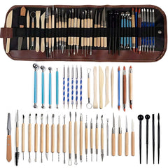 43 In 1 Clay Tool Combination Set with Storage Bag, 43 In 1 Clay Tool