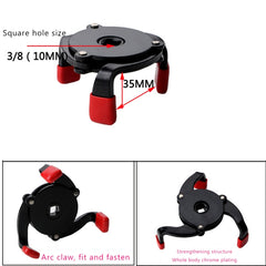 60-95mm Auto Car Repair Three Jaw Oil Filter Wrench Tool, 60-95mm