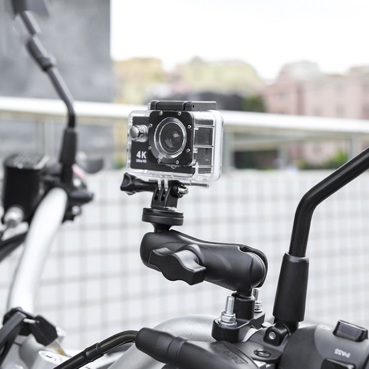 Motorcycle Action Camera Mount Holder, Handlebar, Mirror Base