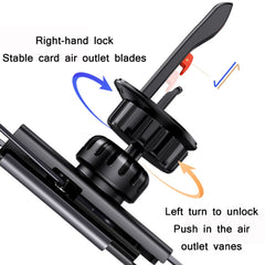ZJ058 Car Fully Automatic Hidden Double-arm Air Outlet Gravity Bracket, ZJ058