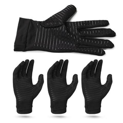 Copper Fiber Pressure Sports Fitness Anti-Slip Gloves, Size:, S, M, L