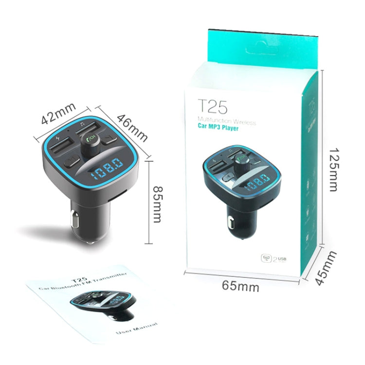 Car MP3 Bluetooth Player Charger, T25, T60