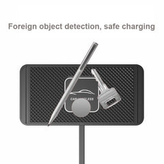 15W QI Car Wireless Charging Anti-Skid Pad, C1 30cm Cable