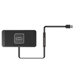 15W QI Car Wireless Charging Anti-Skid Pad, C1 30cm Cable
