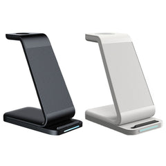 D2 3 In 1 15W Wireless Vertical Charger, D2 (Black)