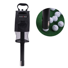 HOWTRUE Golf Detachable Standing Ball Picker, Red, Black